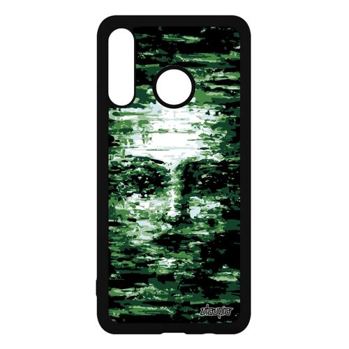 Coque Huawei P30 Lite Silicone Portrait Smartphone Femme Peinture Artisanal Case