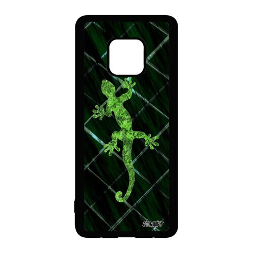 Coque Huawei Mate 20 Pro silicone salamandre dessin telephone Vert lezard gel de