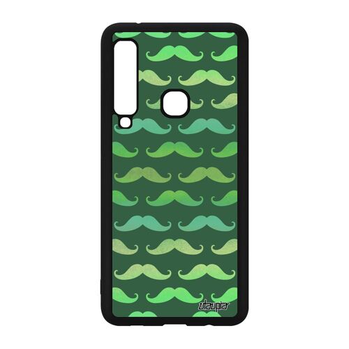 Coque Moustache Samsung Galaxy A9 2018 Silicone Imprime Housse Rigide Fantaisie