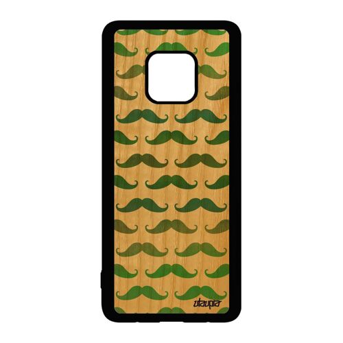Coque Silicone Pour Huawei Mate 20 Pro Bois Moustache Couleur Portable Motif De