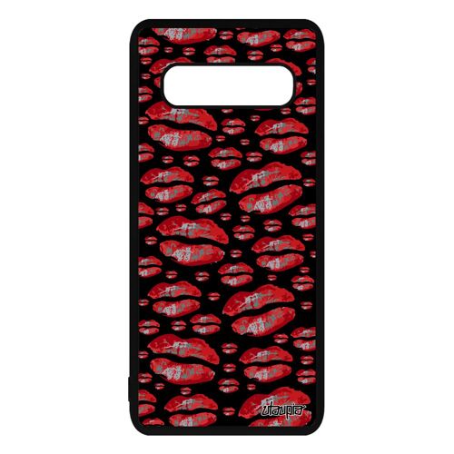 Coque Silicone Pour Samsung Galaxy S10 Plus Levre Portable Fantaisie Femme Cover