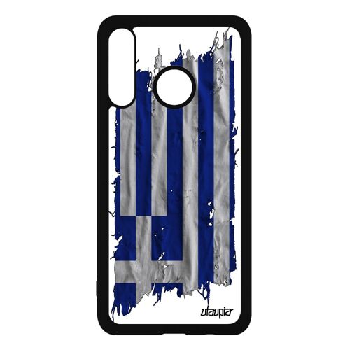 Coque Huawei P30 Lite Silicone Drapeau Grece Grec Foot Etui Telephone Jo Basket