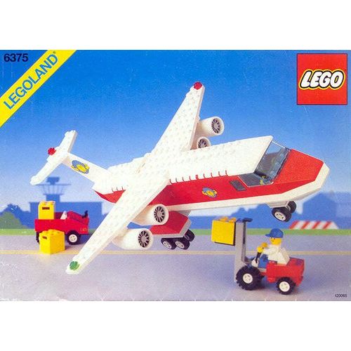 LEGO Vintage 6375 Avion de Transport Cargo Avec 2 Figurines