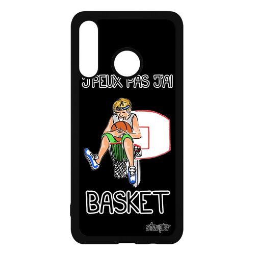 Coque P30 Lite silicone j'peux pas j'ai basket dessin Noir mobile mondial Huawei P30 Lite