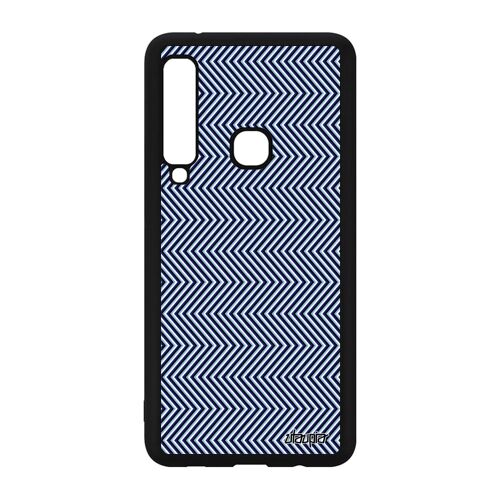 Coque Silicone Pour Samsung A9 2018 Illusion D'optique Noir Unique Vague Samsung Galaxy A9 2018