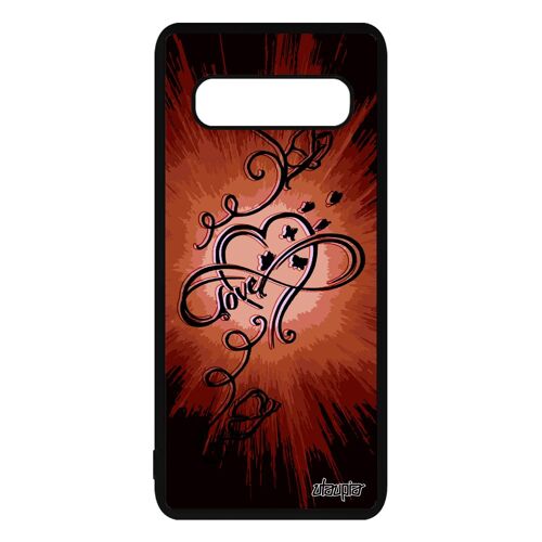 Coque Samsung Galaxy S10 Plus Silicone Infini Love Antichoc Dessin Coeur 4g Case