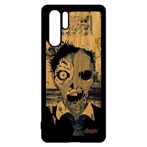 Coque Huawei P30 Pro Bois Silicone Mort Vivant Horreur Zombie Ado Housse Fantome