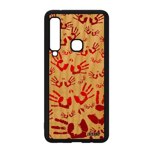Coque A9 2018 Bois Silicone Empreinte Main Garçon 4g Enfant Rouge Samsung Galaxy A9 2018