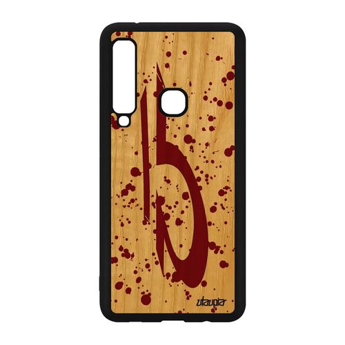 Coque Signe Du Zodiaque Balance Pour Galaxy A9 2018 Bois Silicone Rouge Samsung Galaxy A9 2018