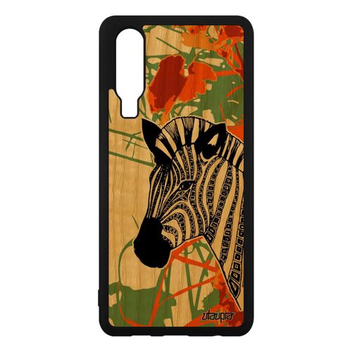 Coque Silicone P30 Bois Zebre Tribal Pas Cher Housse Ethnique Tpu Animaux Huawei P30
