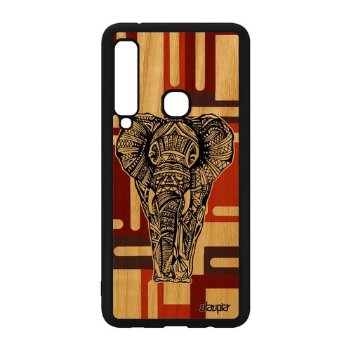 Coque Samsung A9 2018 Bois Silicone Elephant Tribal Noir Et Blanc Azteque Samsung Galaxy A9 2018