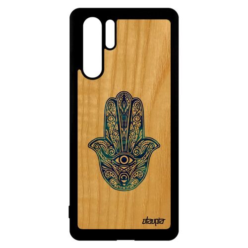 Coque Silicone Telephone Pour Huawei P30 Pro Bois Main De Fatma Portable Motif A