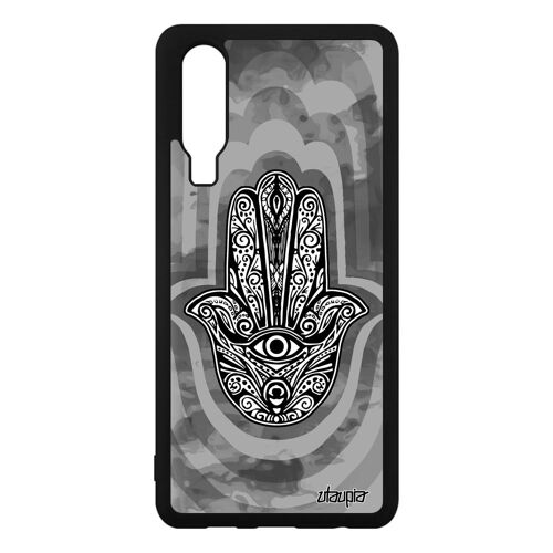 Coque P30 Silicone Main De Fatma Symbole Alu Caoutchouc Berbere La Hamsa Huawei P30