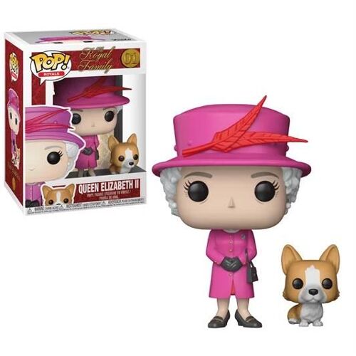 Funko Pop Queen Elizabeth Ii 01 # Avec Poupées En Vinyle Corgi Collection De Figurines D'action Modèle Jouets Pour Enfants Cadeau