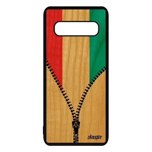 Coque S10 Plus Bois Silicone Drapeau Luxembourg Luxembourgois Jo Samsung Galaxy S10 Plus