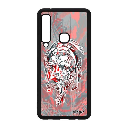 Coque Silicone Pour A9 2018 Femme Ethnique Tatouage Rouge Plume A Samsung Galaxy A9 2018
