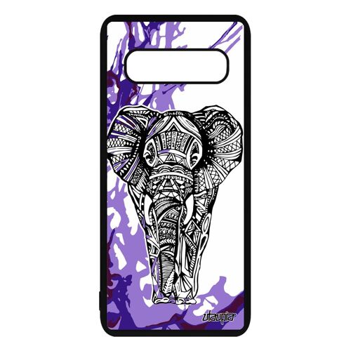 Coque Samsung S10 Plus Silicone Elephant Ethnique Azteque Fantaisie S10+ Samsung Galaxy S10 Plus