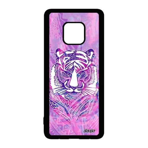 Coque Telephone Pour Huawei Mate 20 Pro Silicone Tigre Femme Multicolore 4g Alu