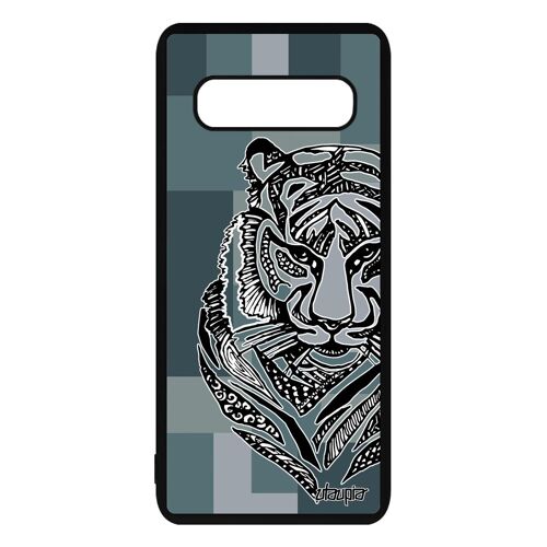 Coque Tigre Samsung S10 Silicone Feroce Animal Dessin Case Garcon Azteque Samsung Galaxy S10