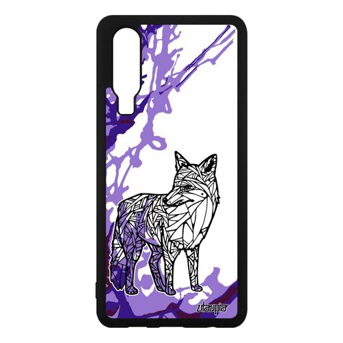 Coque Huawei P30 Silicone Renard Peinture Dessin Portable Azteque Telephone Case