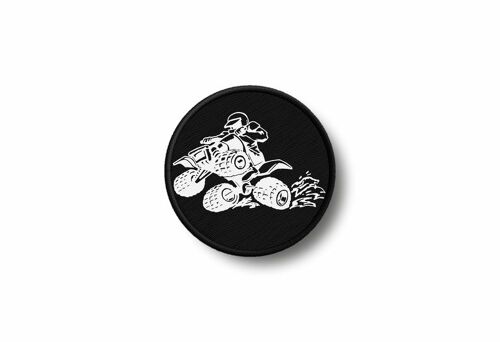 Patch Biker Insigne Ecusson Brode Imprime Thermocollant Quad