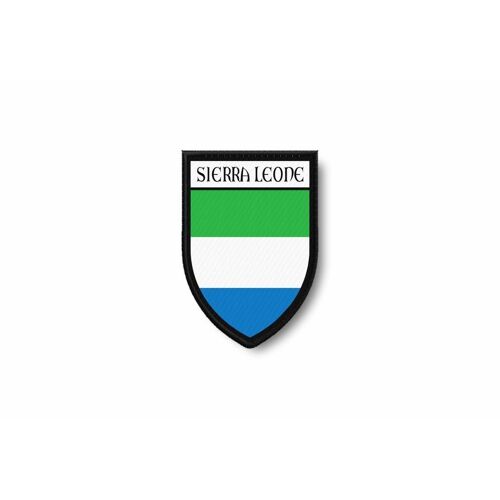 Patch Patches Emblem Iron On Glue Print Flag World Crest Sierra Leone