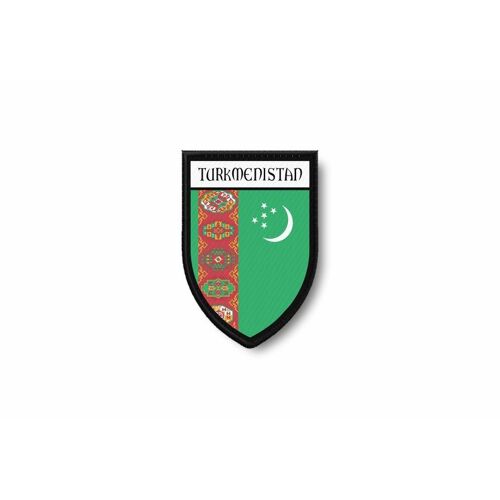 Patch Patches Emblem Iron On Glue Print Flag World Crest Turkmenistan