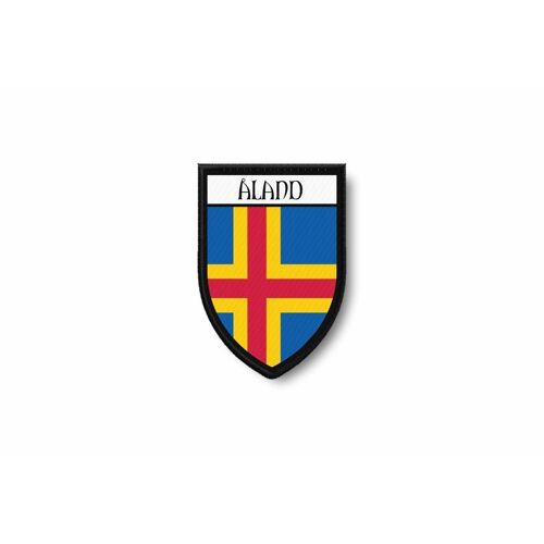 Patch Patches Emblem Iron On Glue Print Flag World Crest Aland Aaland
