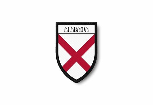 Patch Patches Emblem Iron On Glue Print Flag World Crest Usa Alabama