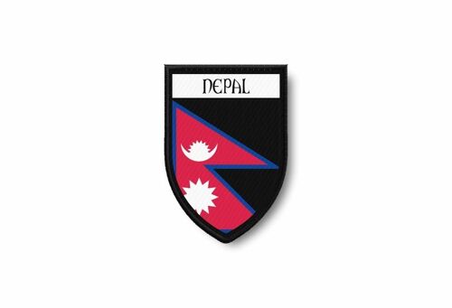 Patch Patches Emblem Iron On Glue Print Flag World Crest Nepal