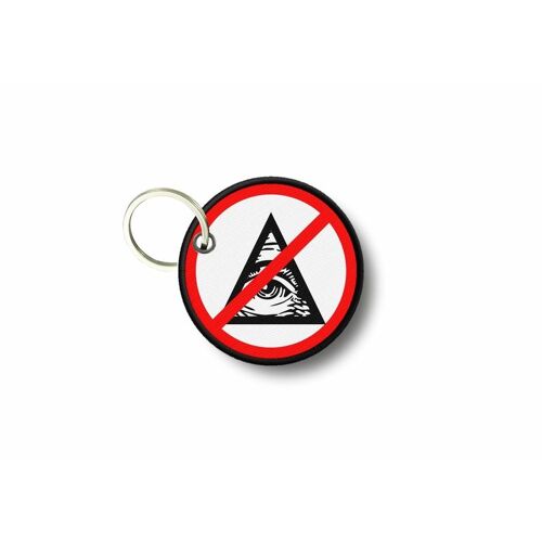 Porte Cle Cles Clef Brode Patch Ecusson Biker Motard No Illuminati