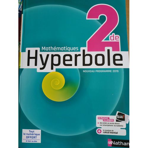 Mathématiques Hyperbole 2de 2019