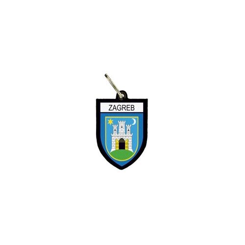 Porte Cles Clefs Cle Drapeau Collection Ville Blason Zagreb Croatie
