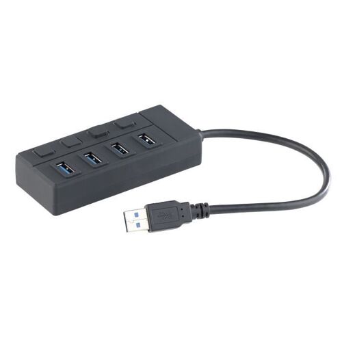 Hub USB 3.0 à 4 ports avec interrupteurs