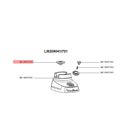 ARBRE DE TRANSMISSION POUR PETIT ELECTROMENAGER MOULINEX - MS-0697954