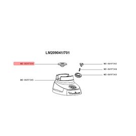 ARBRE DE TRANSMISSION POUR PETIT ELECTROMENAGER MOULINEX - MS-0697954