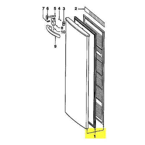 PORTE CONGELATEUR BRANDT UL2210 POUR CONGELATEUR FAGOR - 43X8659