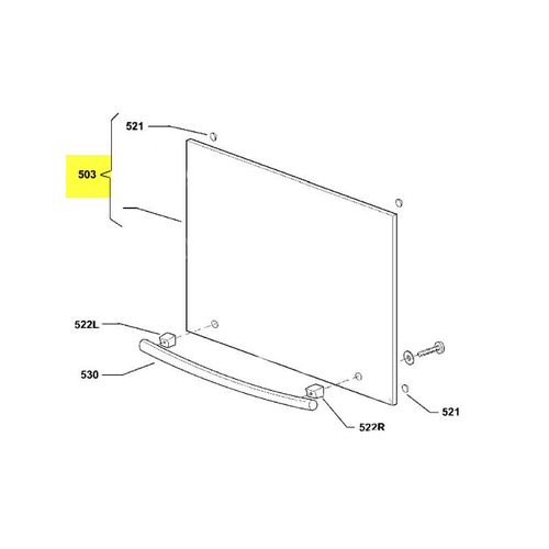 HUBLOT PORTE EXTERIEUR NOIR POUR FOUR ARTHUR MARTIN - 315198563