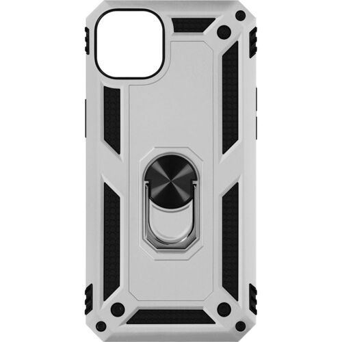 Coque Avizar Iphone 14 Hybride Bague Stand Argent