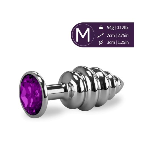 Bijou Anal Rosebud Torsadé S - 8 Coloris