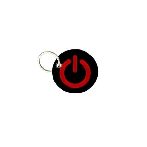 Porte Cle Cles Clef Brode Patch Ecusson Biker Motard Morale Signe Power
