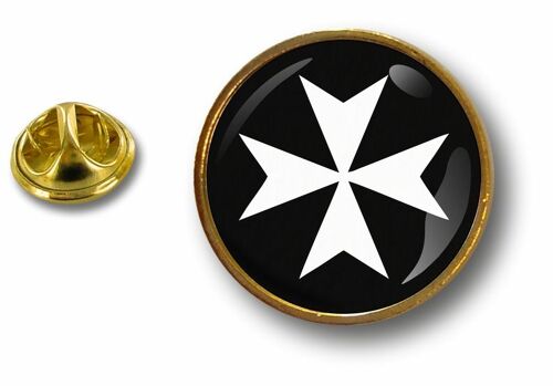 Pins Pin Badge Pin's Metal Drapeau Templier Knights Templar Croix De Malte R1
