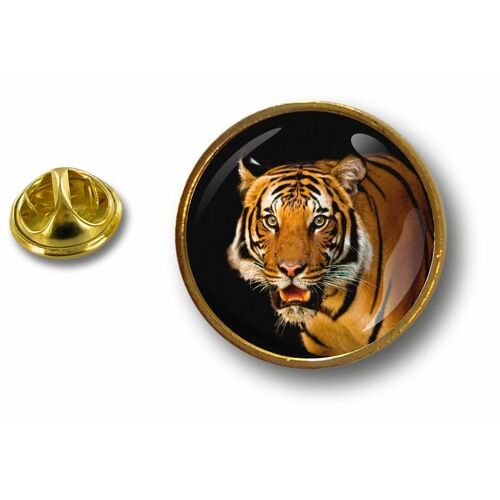Pins Pin Badge Pin's Metal Button Tigre Tiger Animal Fauve Biker Motard
