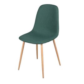 Chaise Scandinave Tissu Oslo Vert