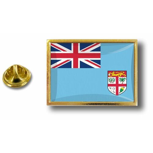 Pins Pin Badge Pin's Metal Epoxy Avec Pince Papillon Drapeau Fidji Fiji Fidjien