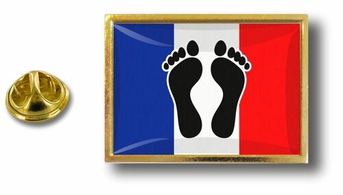 Pins Pin Badge Pin's Metal Epoxy Avec Pince Papillon Drapeau France Pieds Noirs