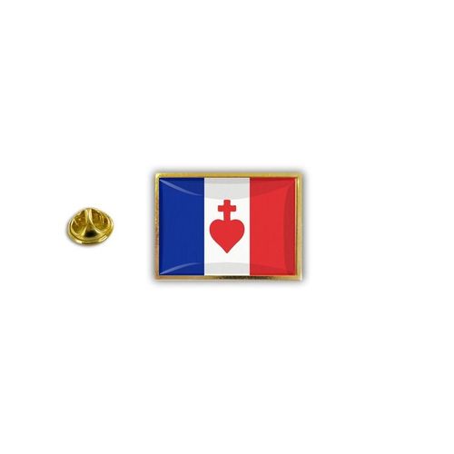 Pins Pin Badge Pin's Metal Epoxy Pince Papillon Drapeau France Sacre Coeur