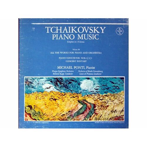 Tchaikovsky Piano Music --- Michael Ponti,Pianist 3 Vinyle