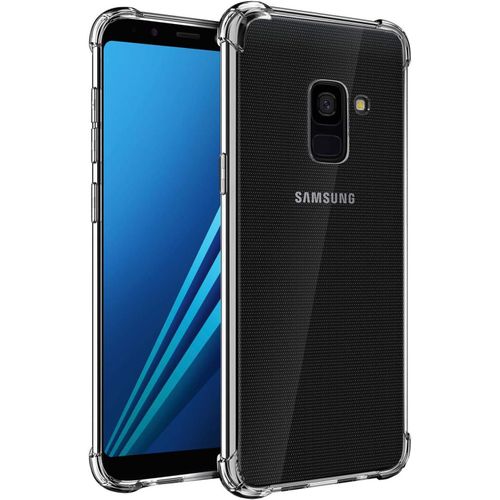 TRAHOO-Coque pour Samsung Galaxy A8 (2018), Coque Silicone Housse Etui de Protection Légère TPU Souple [Shock-Absorption] pour Galaxy A8 Coque, Transparent