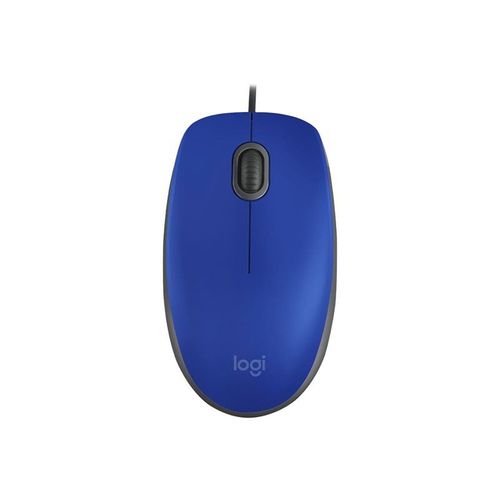 Logitech M110 Silent - Souris - droitiers et gauchers - optique - 3 boutons - filaire - USB-A - gris intermédiaire